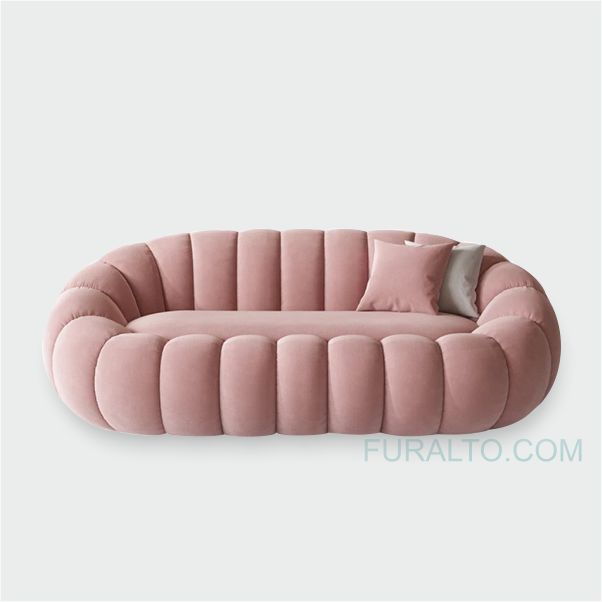 The Velvet Pebble Sofa