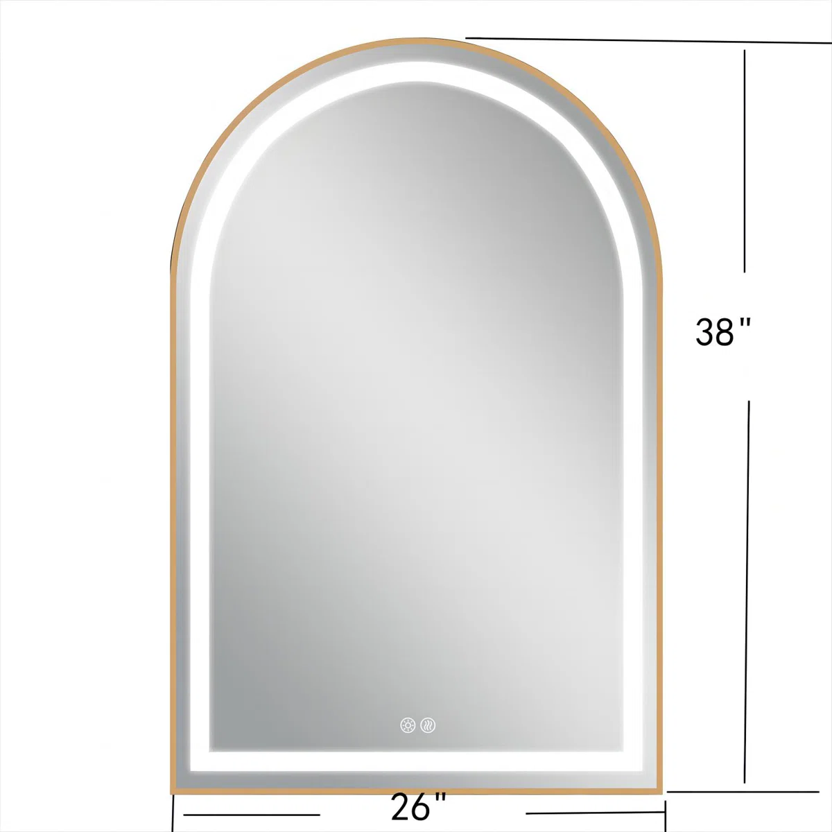 The Aurielle Arch Luxe LED Mirror MRS0027 - Image 2