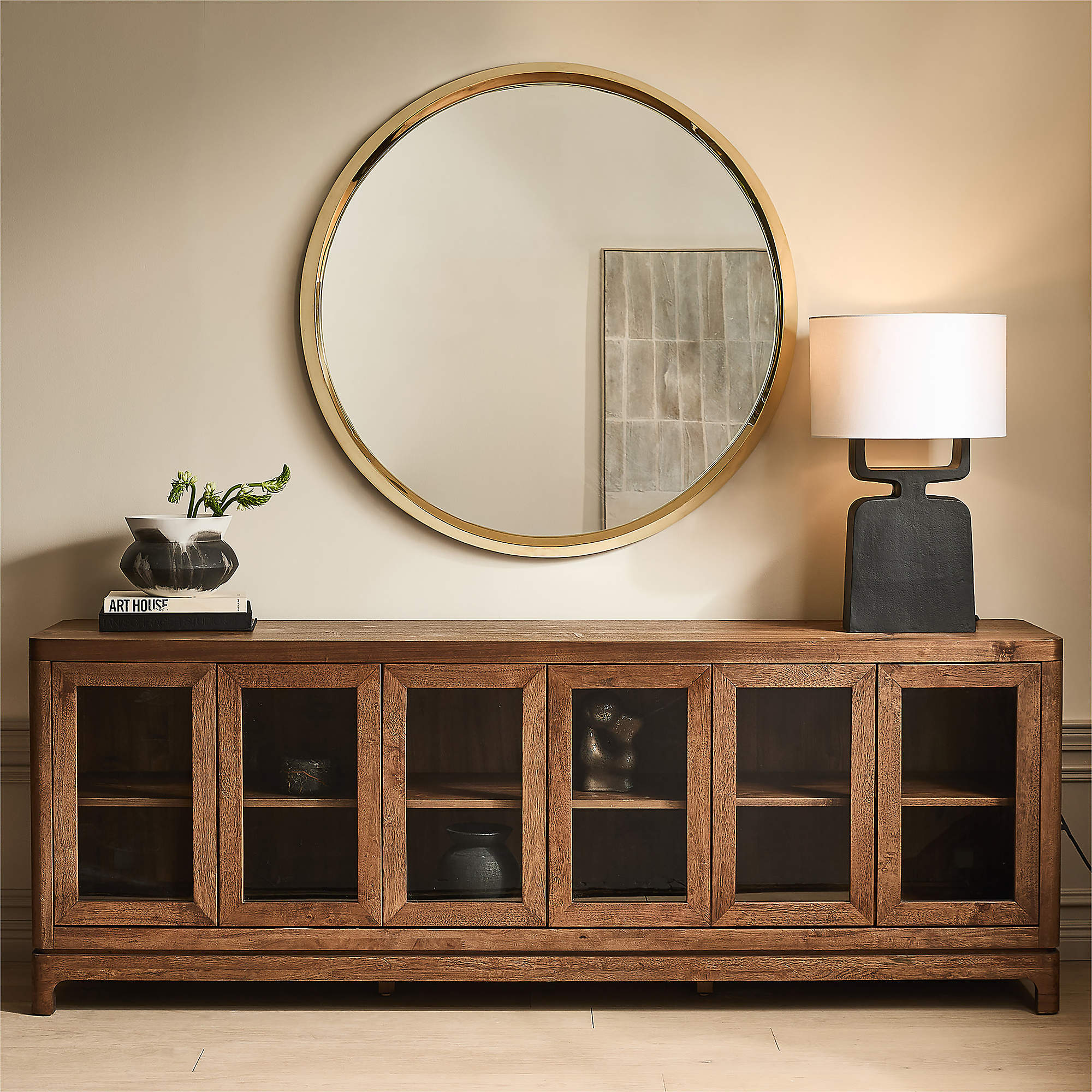 The Aurelio Halo Round Mirror           MRS0023