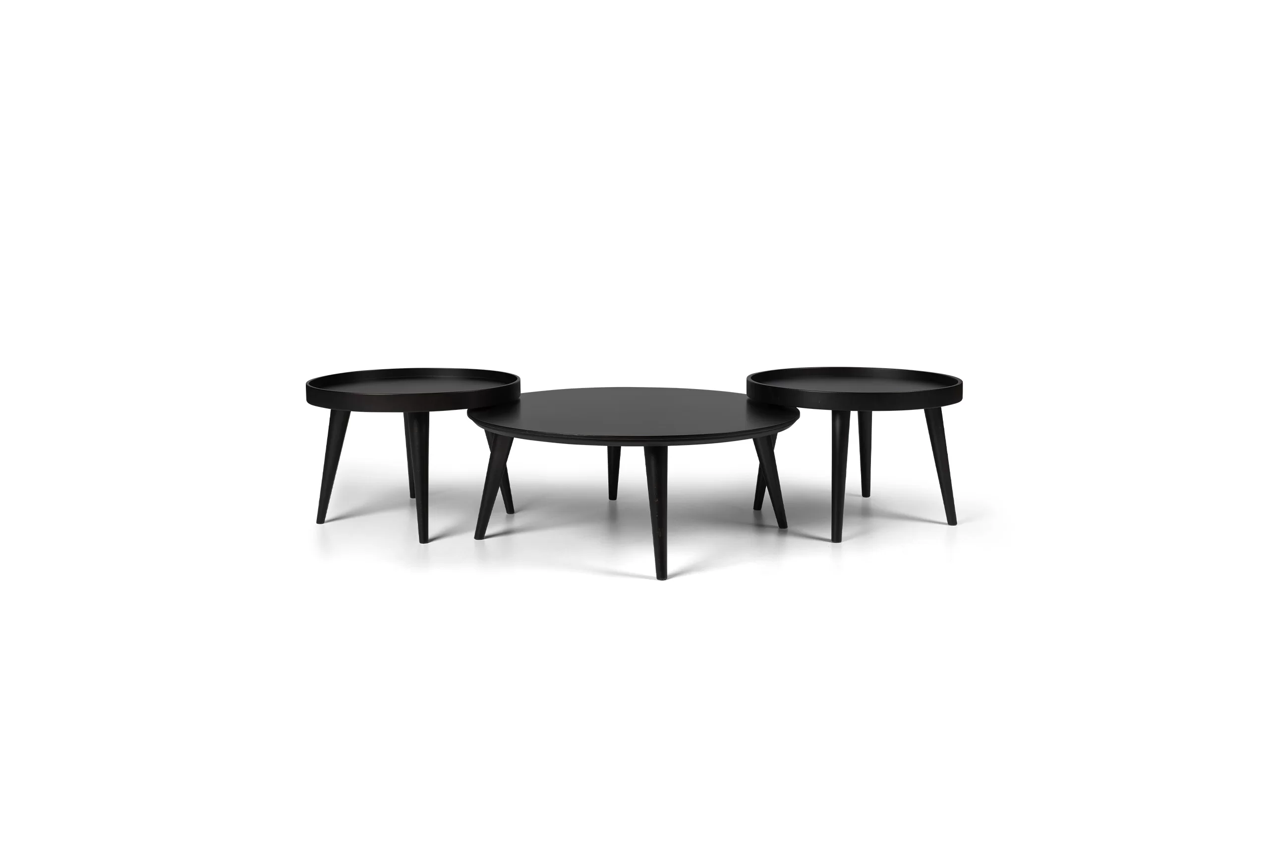 MATTE BLACK NEST Sculpted Coffee Table Collection     CFETL0006