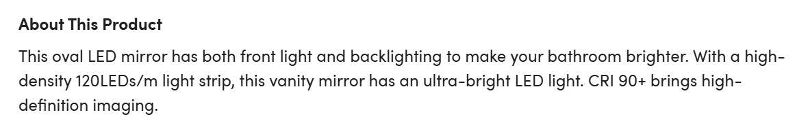 The Opaline Halo Oval LED Mirror MRS0028 - Image 4