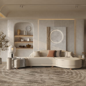 Luna Curve Chaise Sofa